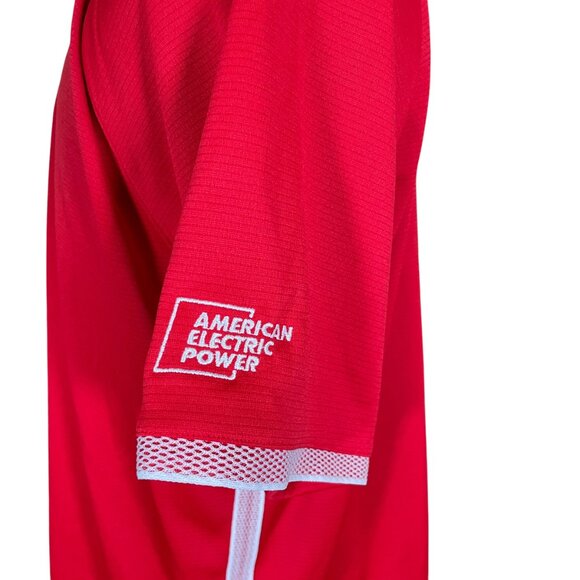 Under Armour Red Loose Heatgear Short Sleeve Polo Shirt XL American Electric - Picture 5 of 8